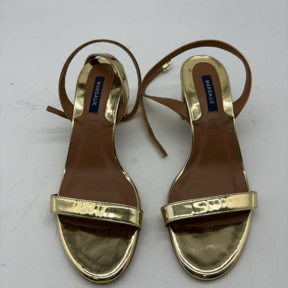 Margaux Metallic Gold Slingback Heels